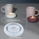 1pc Round Candle Holder Silicone Mold - Image 3