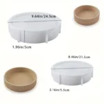 Round Striped Tray for Epoxy Resin, Gypsum Casting - Image 2