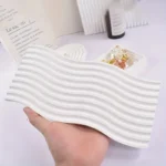 1pc Tray Plaster Silicone Mold Arched Wave Shape - Image 4