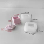 DIY Rose Flower Silicone Mold for  Storage Box قالب سيليكون لعلبة مجوهرات - Image 8