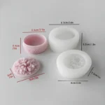 DIY Rose Flower Silicone Mold for  Storage Box قالب سيليكون لعلبة مجوهرات - Image 9