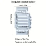rregular Cup Mat Cup Mat Bracket Silicone Mold DIY - Image 3