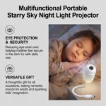 Projection Night Light - USB Powered Starry Sky Lamp for Bedroom Nursery Ambient Lighting - Image 6