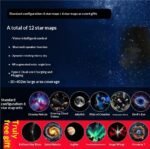 Projection Night Light - USB Powered Starry Sky Lamp for Bedroom Nursery Ambient Lighting - Image 2