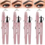 Waterproof And Smooth Not Smudge Four-fork Liquid Eyebrow Pencil - Image 2